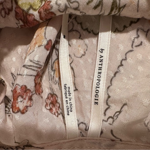 Anthropologie Dainty Mini Dress (Looks like a Night Gown) Adj Straps Open Back - Picture 3 of 16